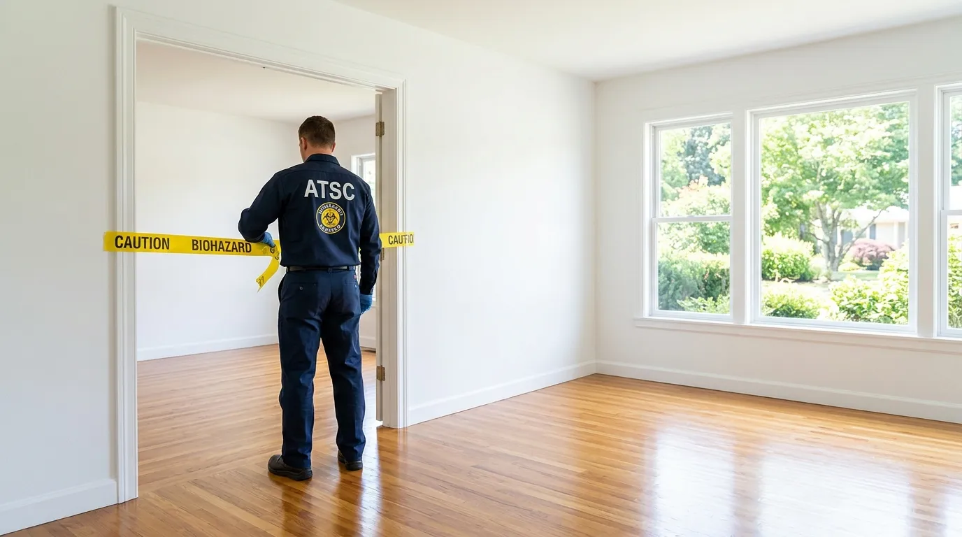 Certified biohazard cleanup crew performing Decomposition Cleanup in Lakeland Highlands